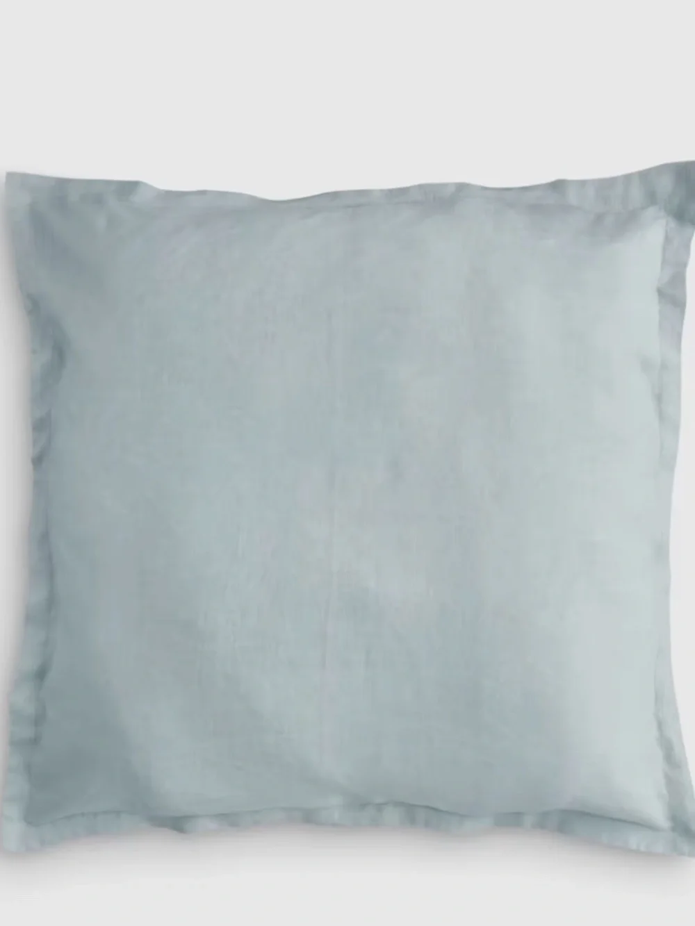European Linen Euro Sham Mist blue